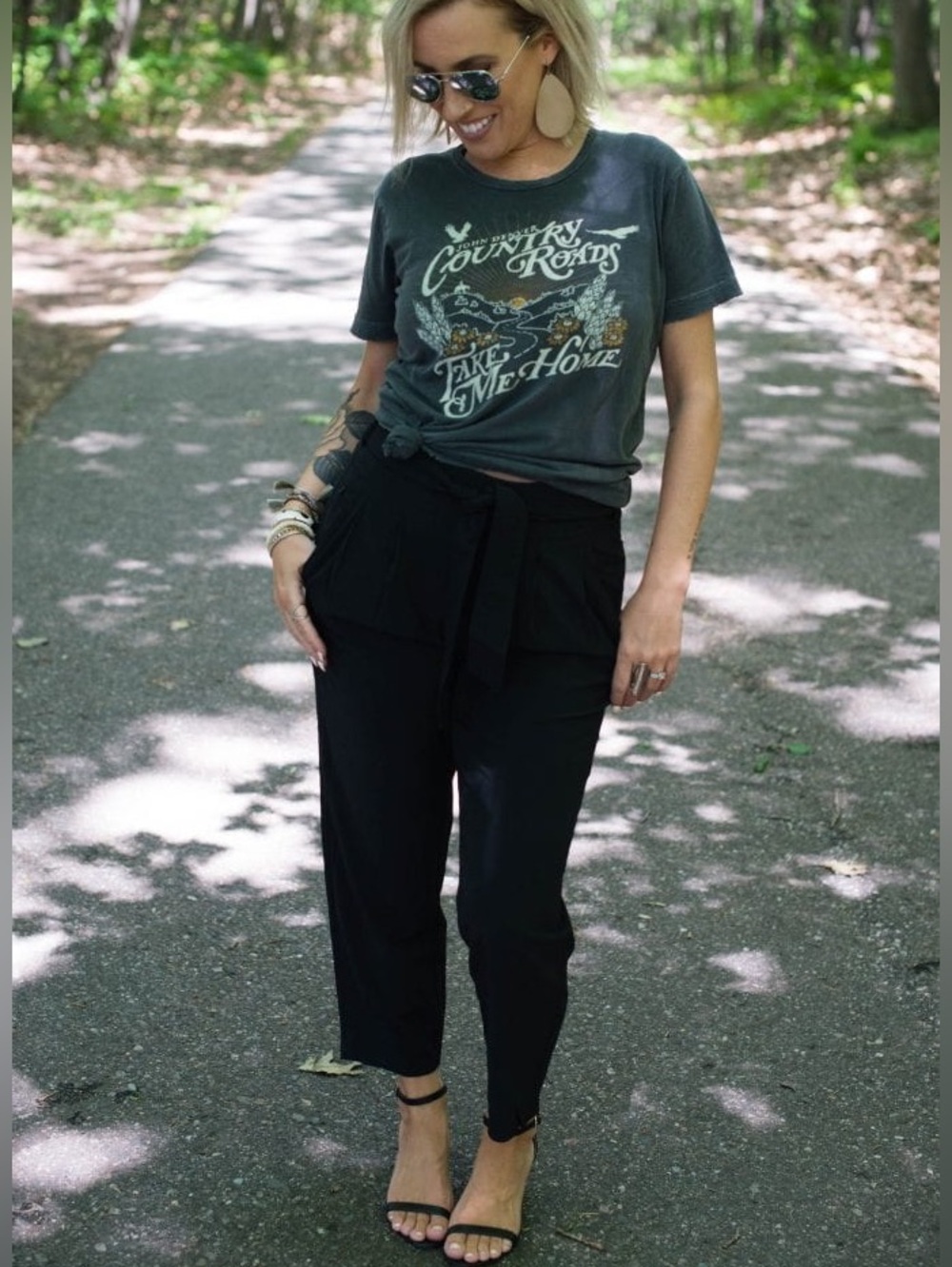 Gorpcore Athleta Skyline Pant II Black High Rise Paperbag Waist‎ Tapered size 12